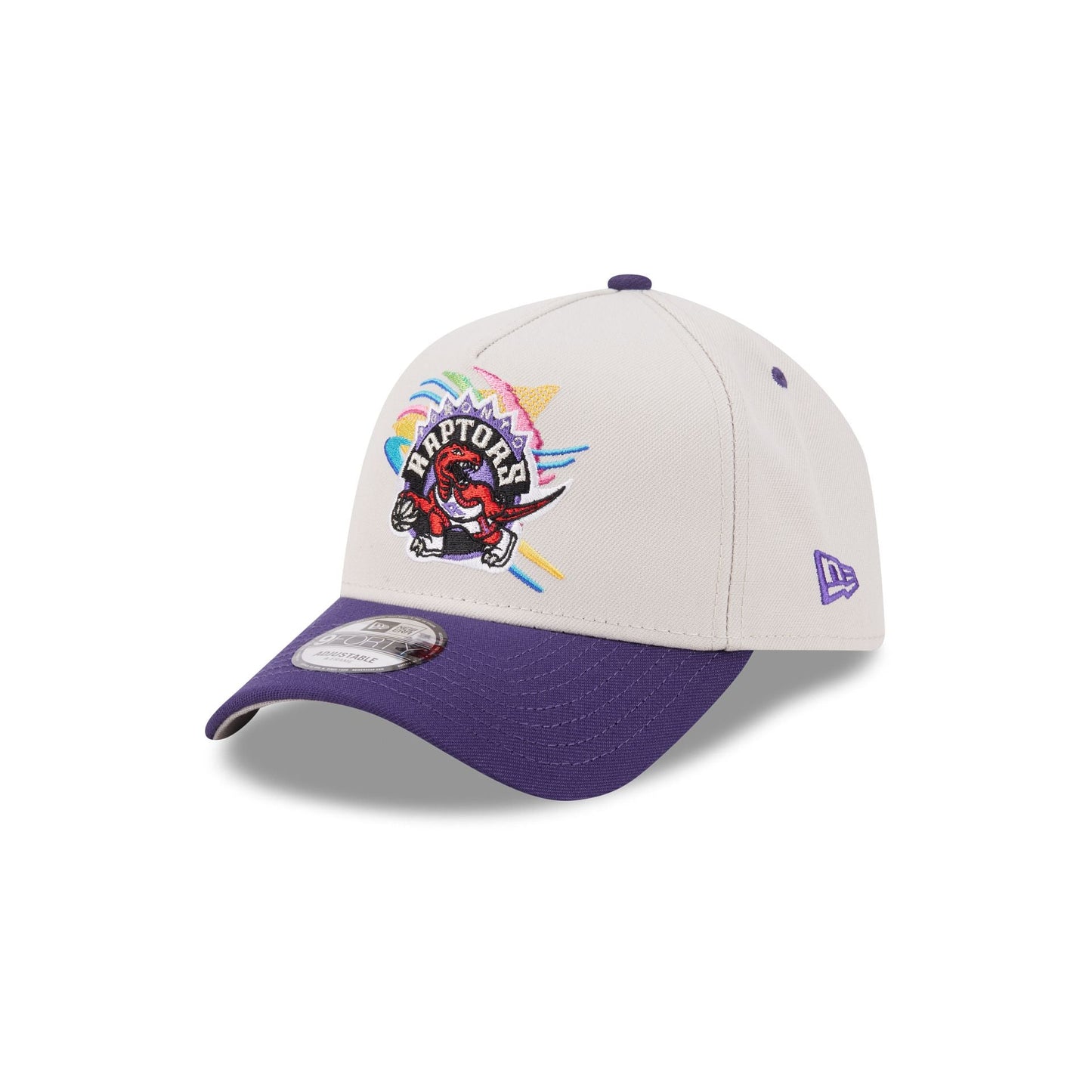 Toronto Raptors Hardwood Classics Retro Stone 9FORTY A-Frame Snapback Hat