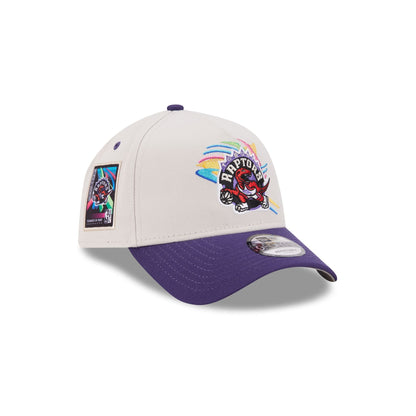 Toronto Raptors Hardwood Classics Retro Stone 9FORTY A-Frame Snapback Hat