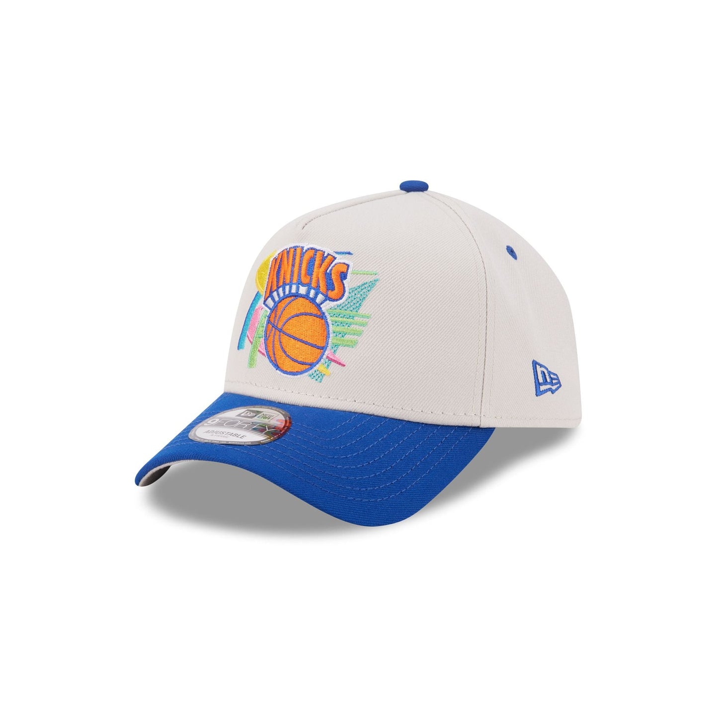 New York Knicks Hardwood Classics Retro Stone 9FORTY A-Frame Snapback Hat