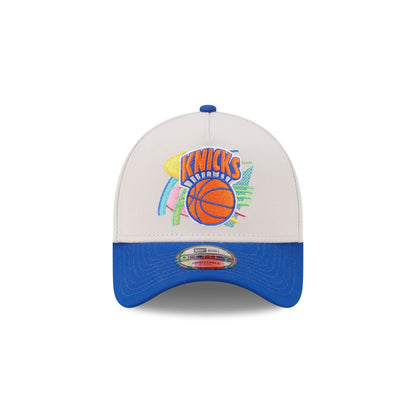 New York Knicks Hardwood Classics Retro Stone 9FORTY A-Frame Snapback Hat