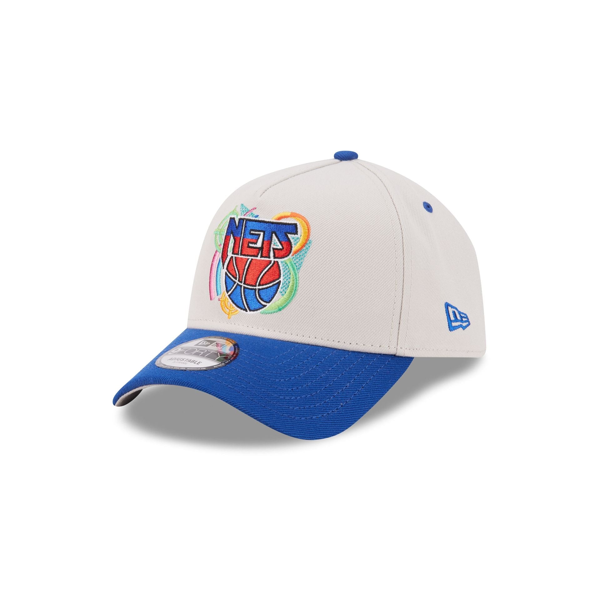 New Jersey Nets Hardwood Classics Retro Stone 9FORTY A-Frame Snapback Hat