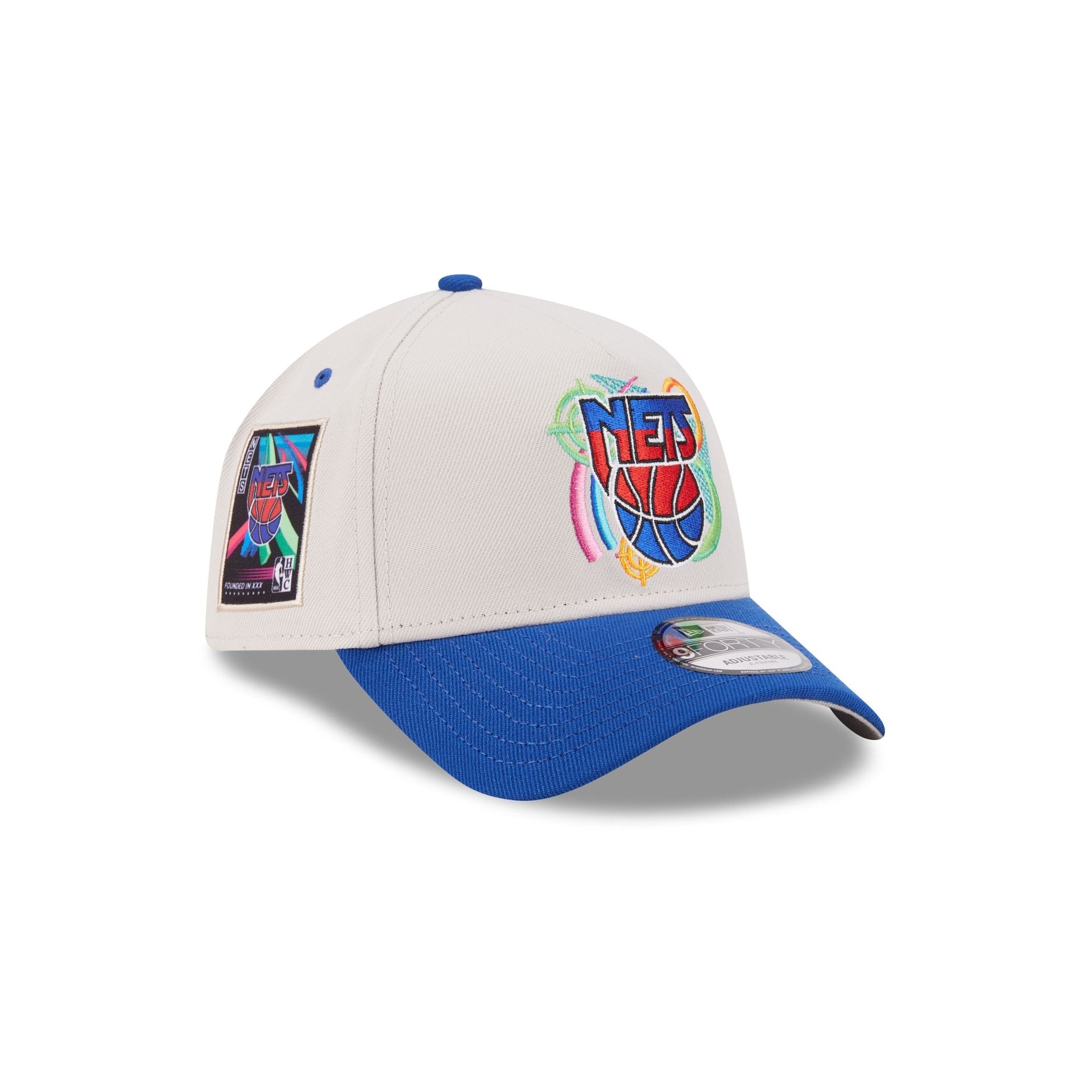New Jersey Nets Hardwood Classics Retro Stone 9FORTY A-Frame Snapback Hat