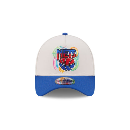 New Jersey Nets Hardwood Classics Retro Stone 9FORTY A-Frame Snapback Hat