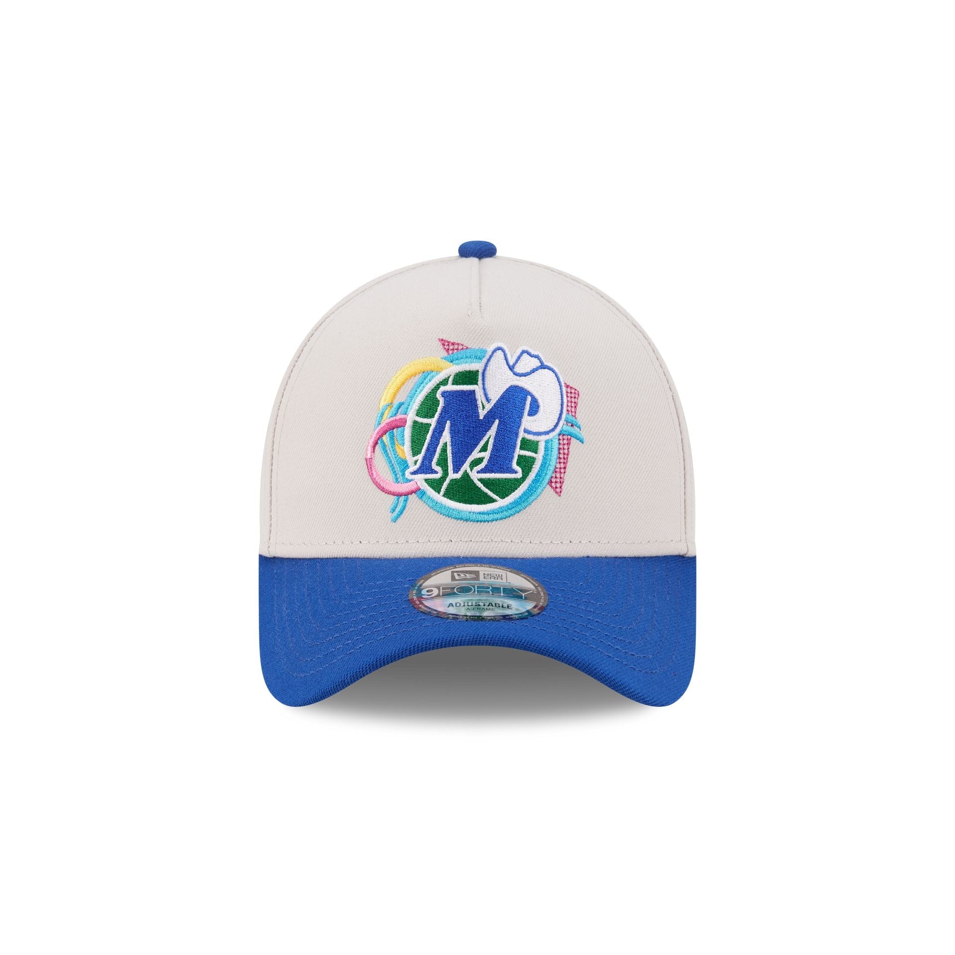 Dallas Mavericks Hardwood Classics Retro Stone 9FORTY A-Frame Snapback Hat