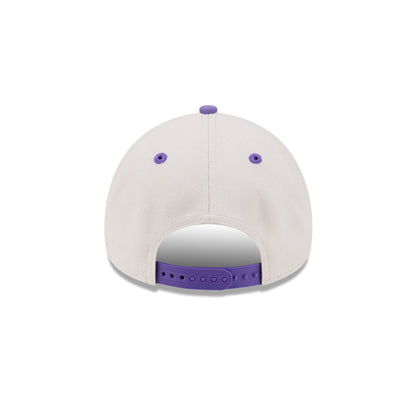 Los Angeles Lakers Hardwood Classics Retro Stone 9FORTY A-Frame Snapback Hat