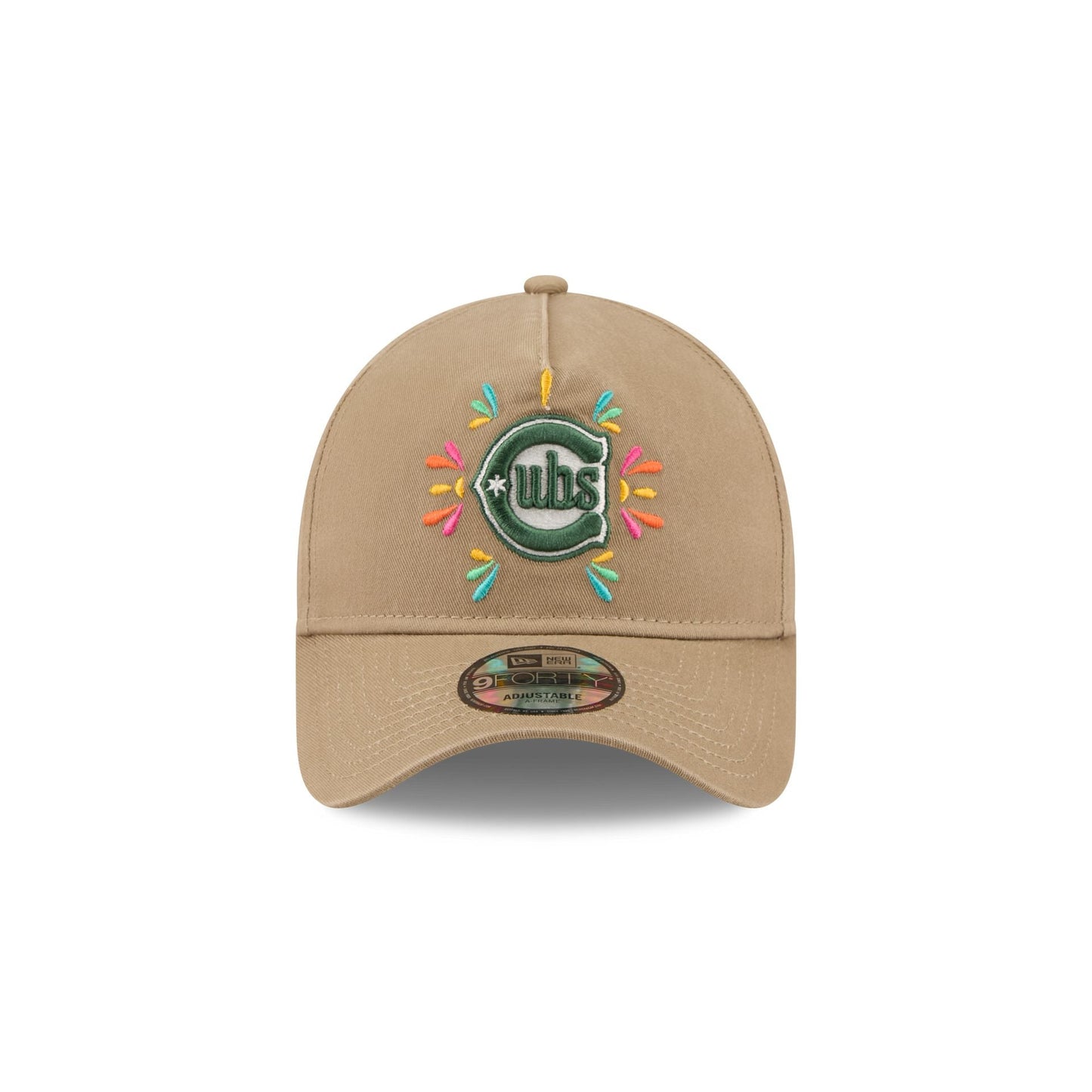 Chicago Cubs Vibrant Festivities 9FORTY A-Frame Snapback Hat