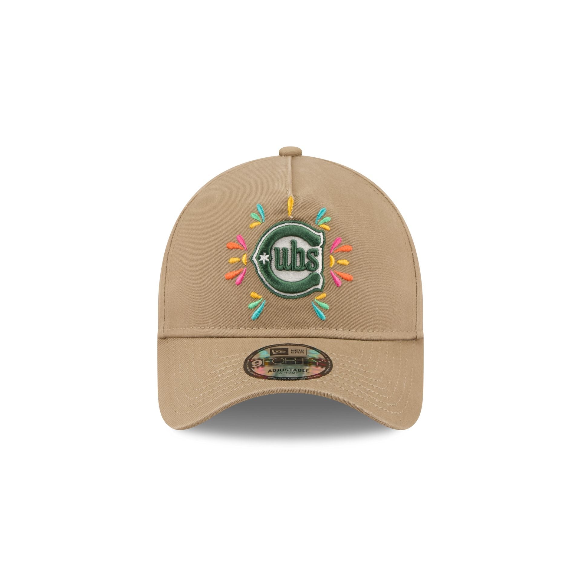 Chicago Cubs Vibrant Festivities 9FORTY A-Frame Snapback Hat
