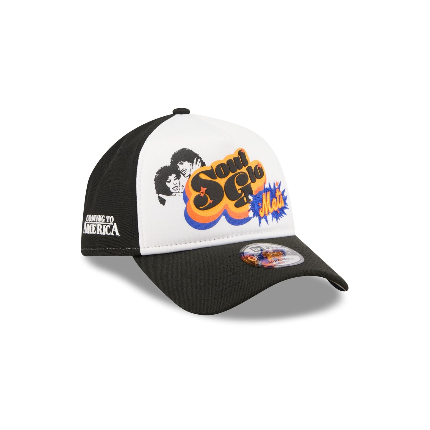 New York Mets Coming to America 9FORTY A-Frame Snapback Hat
