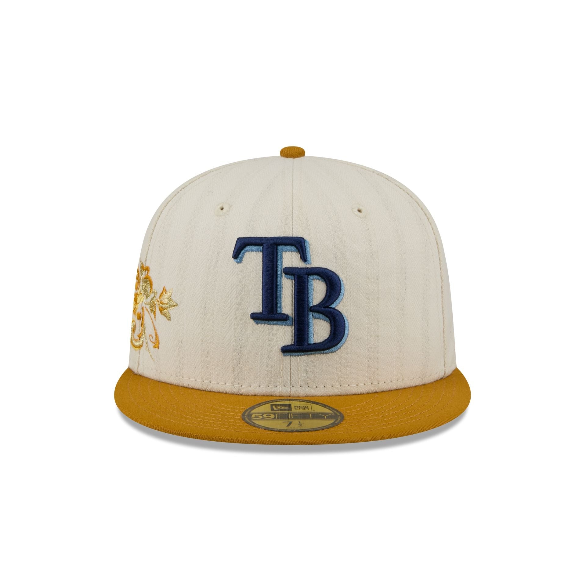 Tampa Bay Rays Chrome Herringbone 59FIFTY Fitted Hat