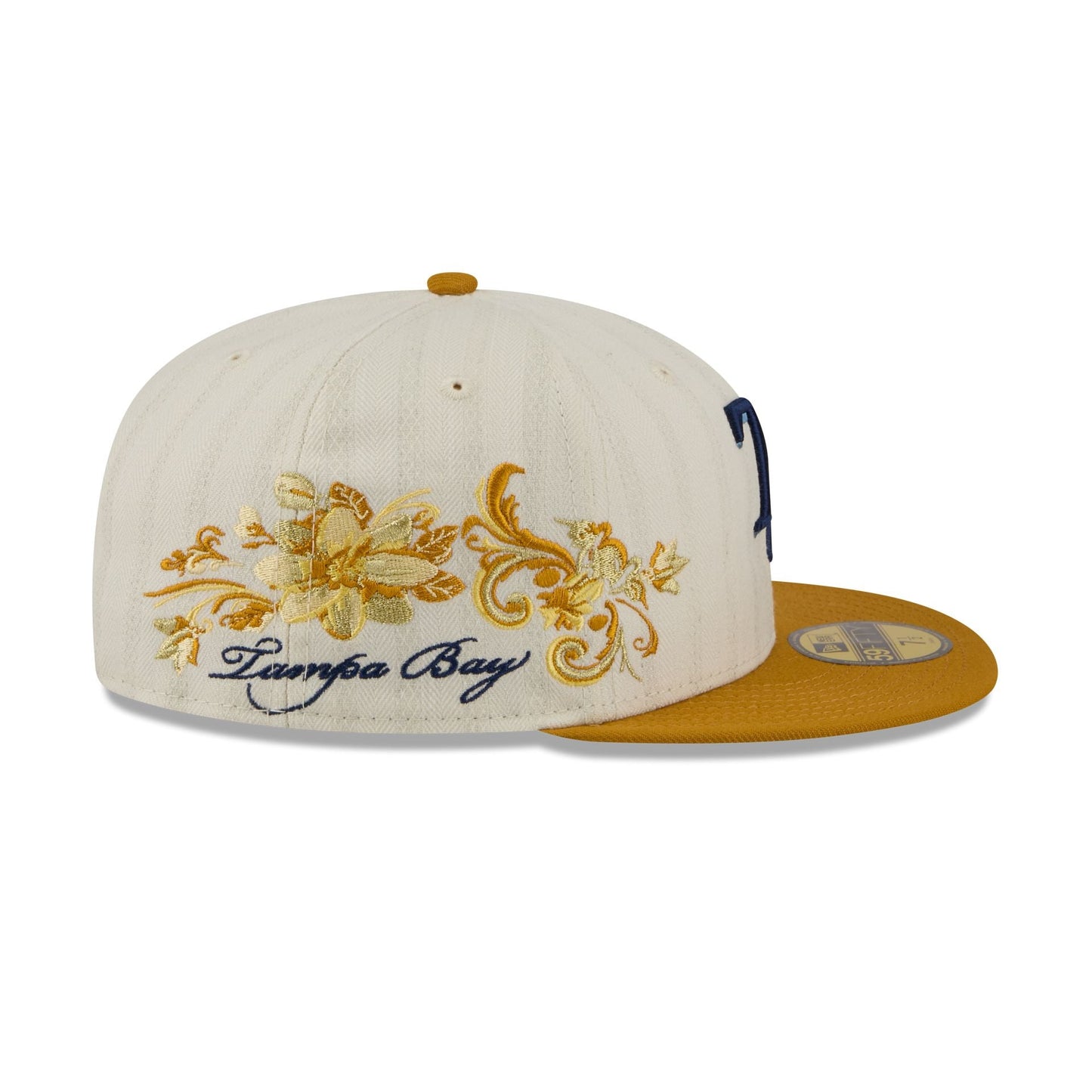 Tampa Bay Rays Chrome Herringbone 59FIFTY Fitted Hat