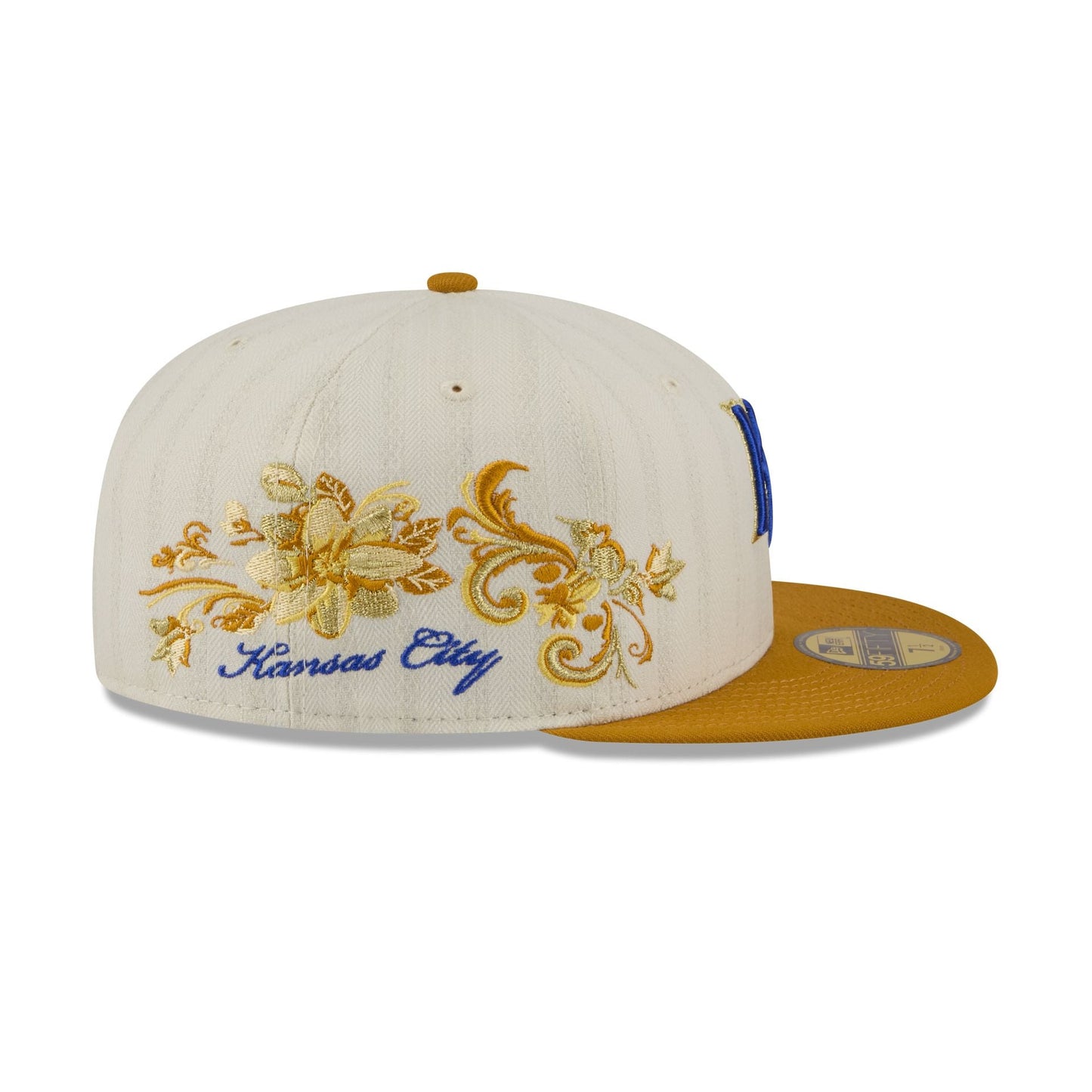 Kansas City Royals Chrome Herringbone 59FIFTY Fitted Hat