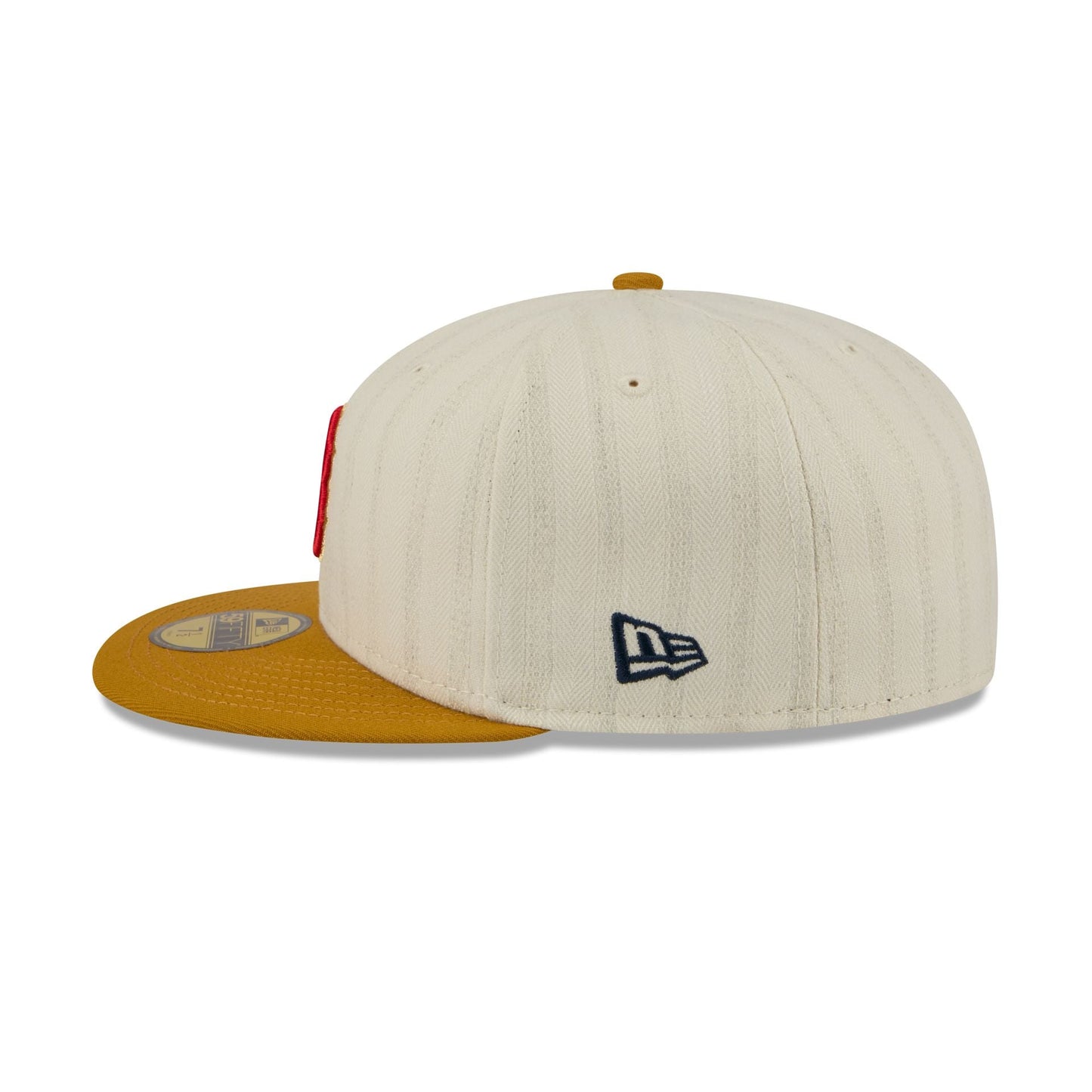 Boston Red Sox Chrome Herringbone 59FIFTY Fitted Hat