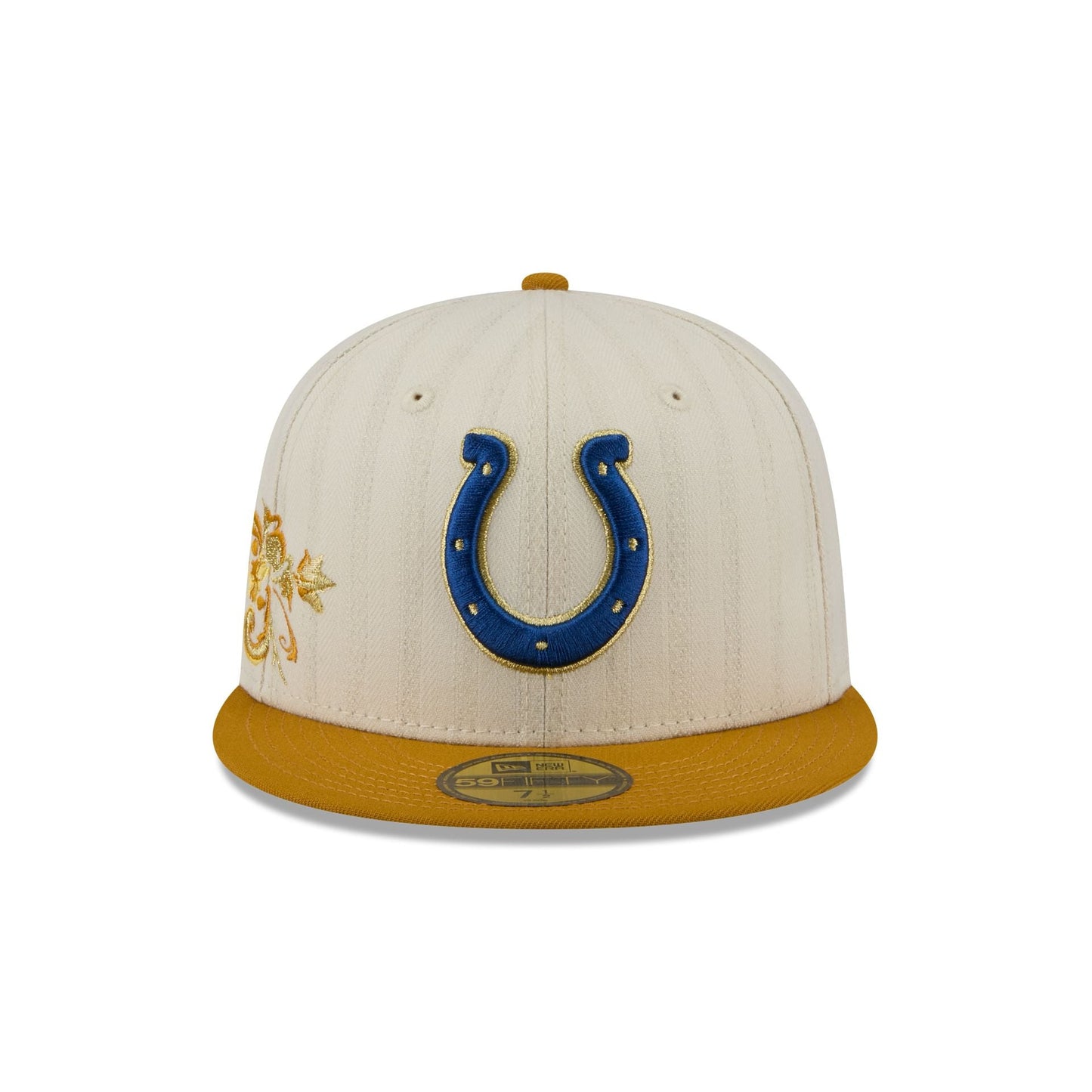 Indianapolis Colts Chrome Herringbone 59FIFTY Fitted Hat