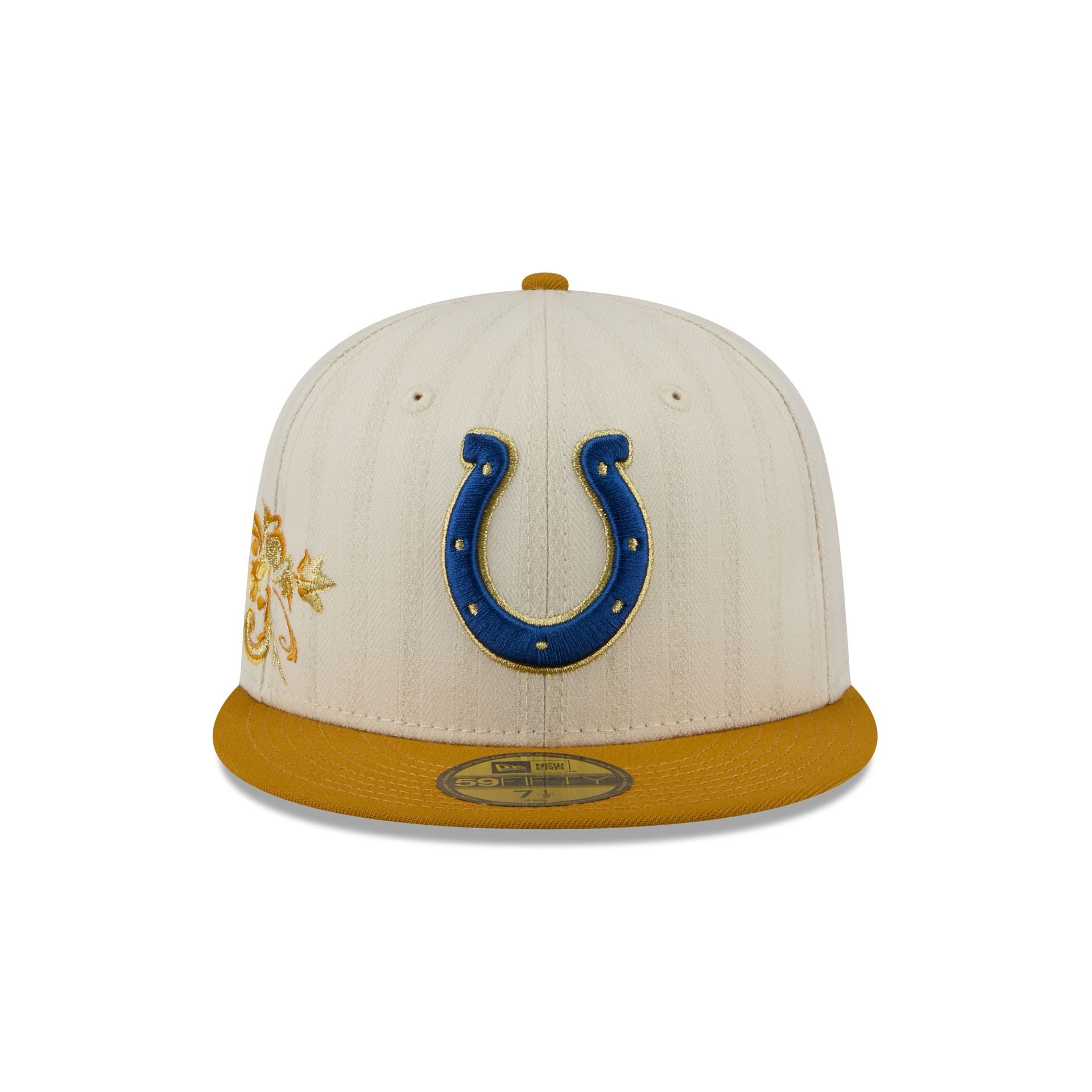 Indianapolis Colts Chrome Herringbone 59FIFTY Fitted Hat