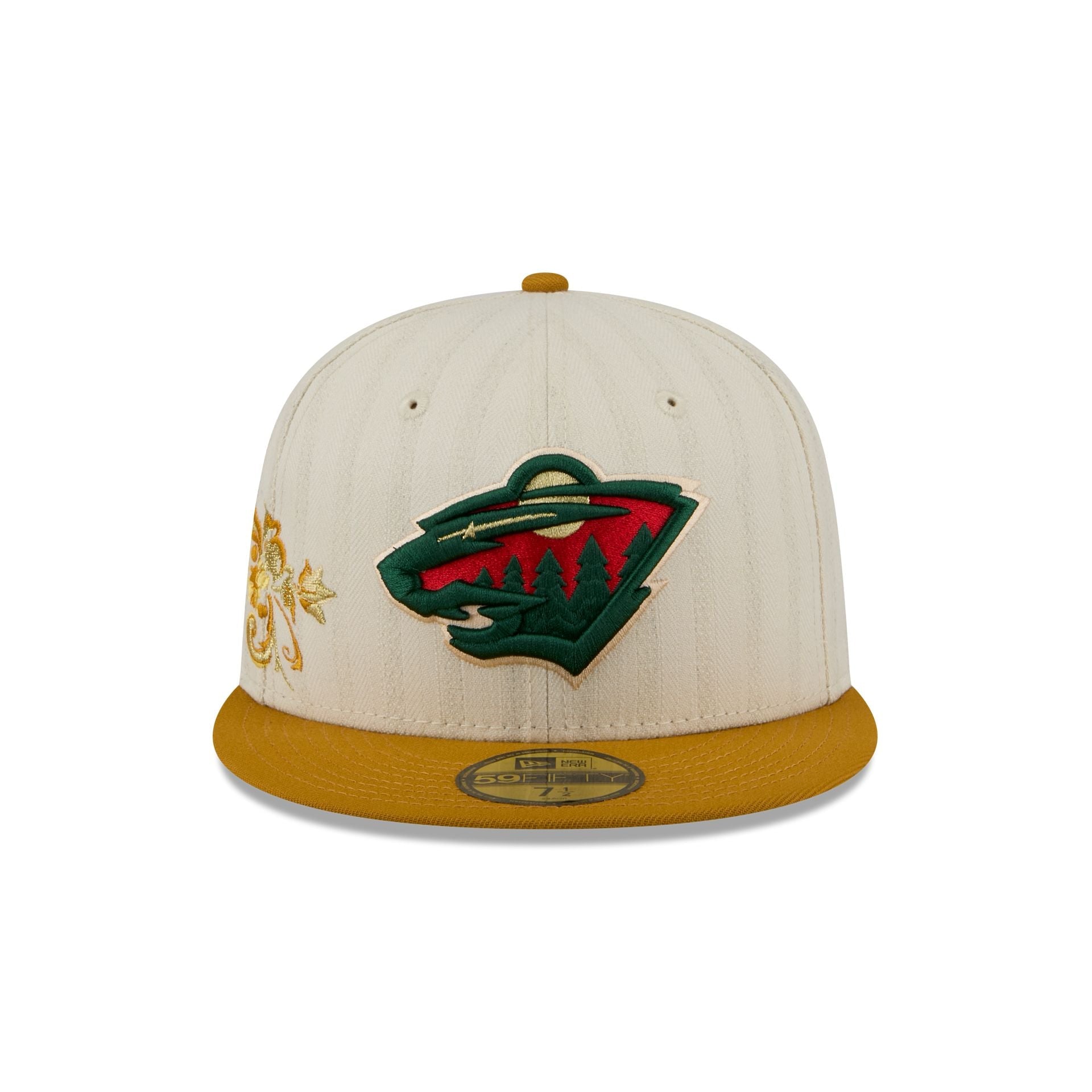 Minnesota Wild Chrome Herringbone 59FIFTY Fitted Hat