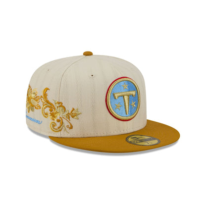 Tennessee Titans Chrome Herringbone 59FIFTY Fitted Hat