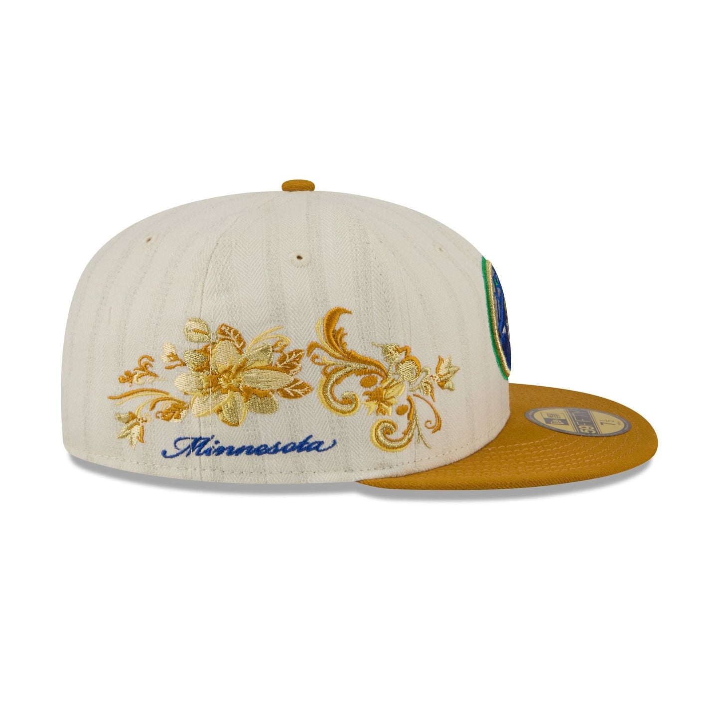 Minnesota Timberwolves Chrome Herringbone 59FIFTY Fitted Hat