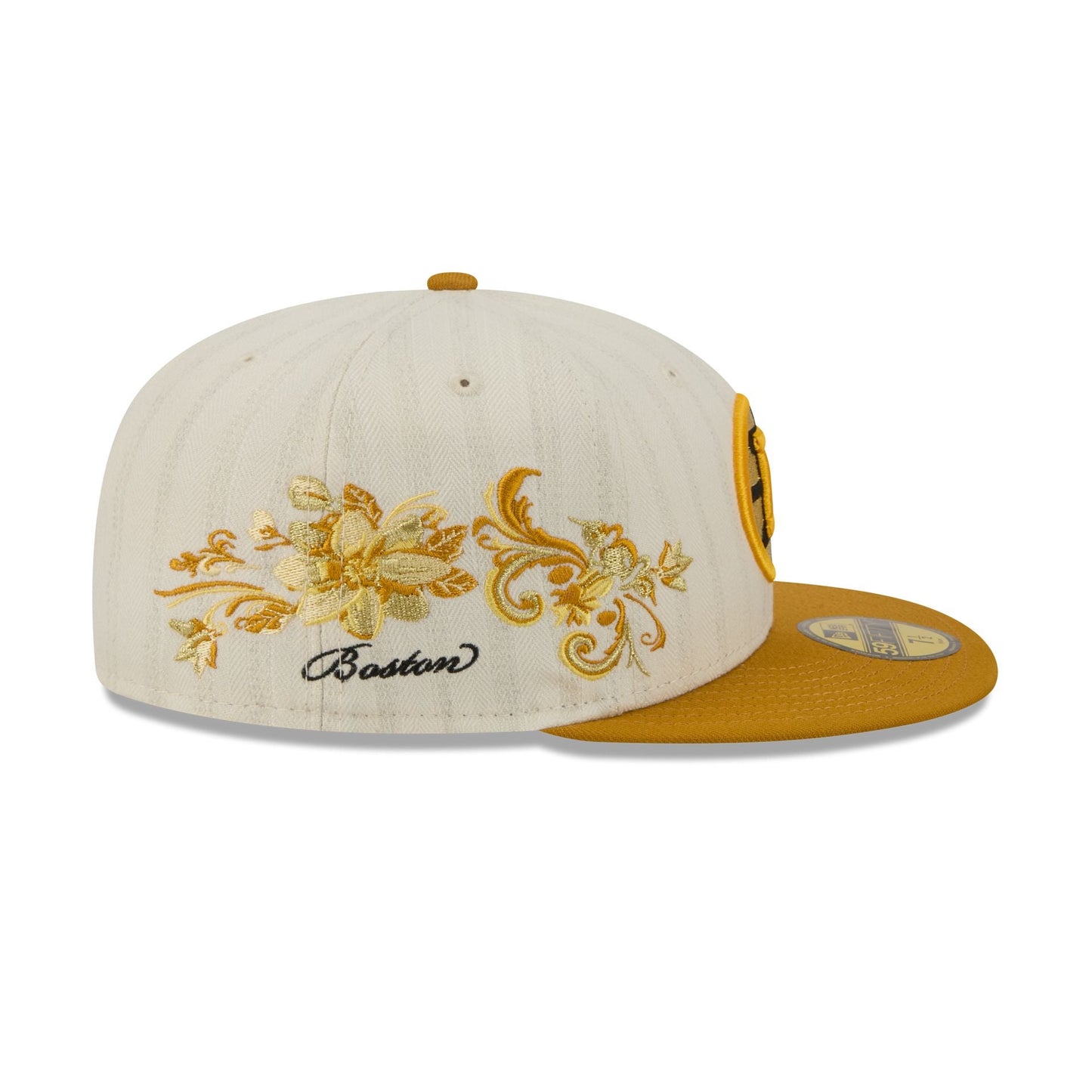 Boston Bruins Chrome Herringbone 59FIFTY Fitted Hat