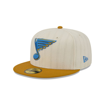 St. Louis Blues Chrome Herringbone 59FIFTY Fitted Hat