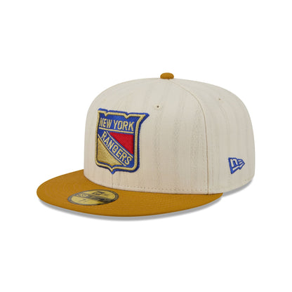 New York Rangers Chrome Herringbone 59FIFTY Fitted Hat