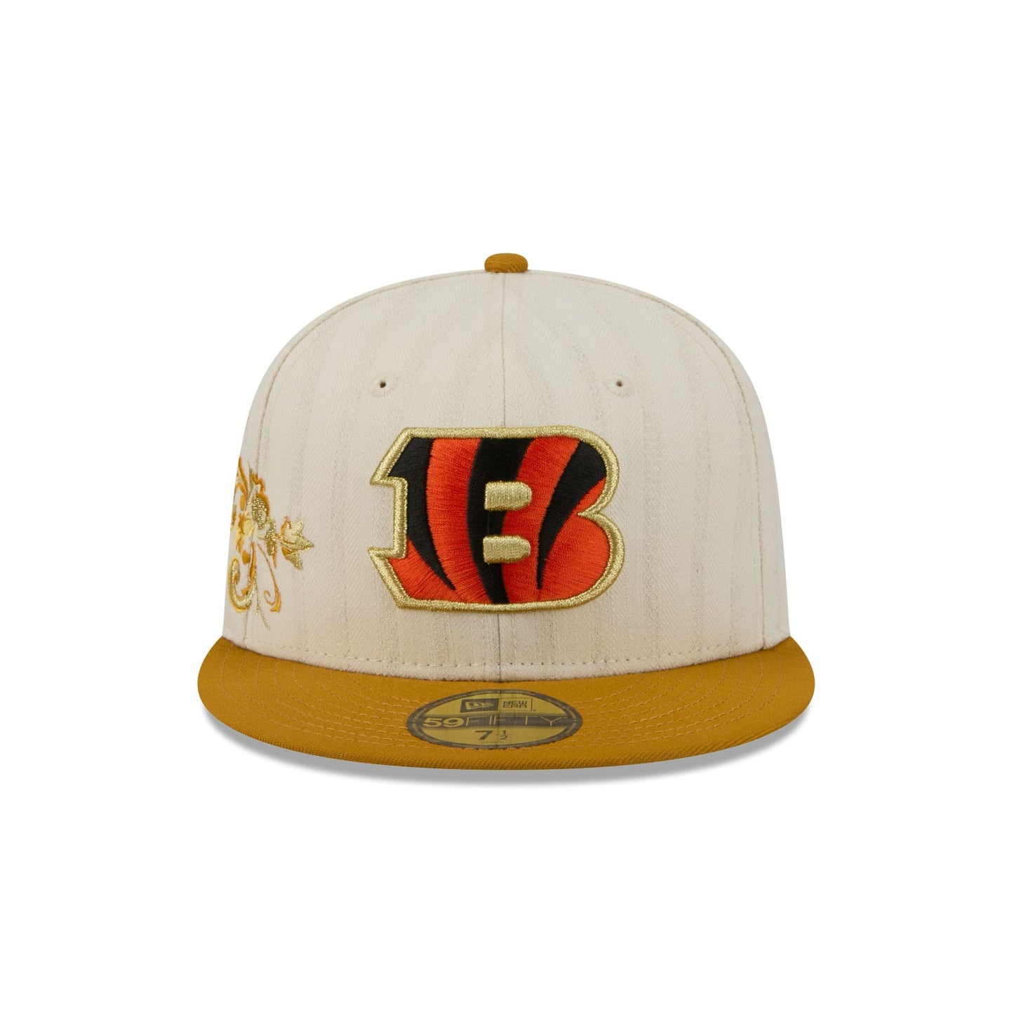 Cincinnati Bengals Chrome Herringbone 59FIFTY Fitted Hat