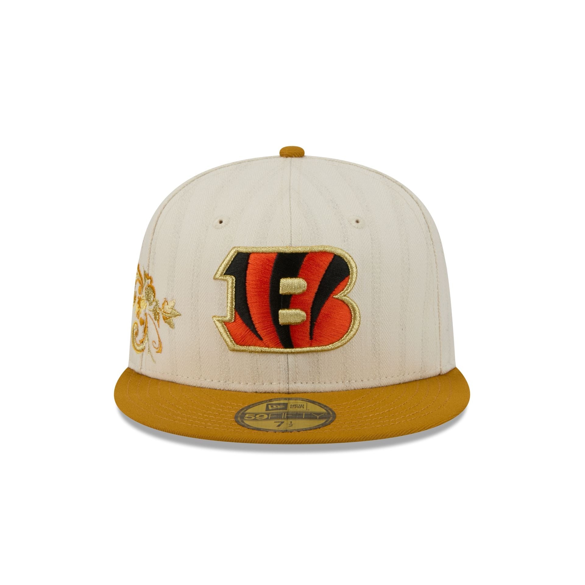Cincinnati Bengals Chrome Herringbone 59FIFTY Fitted Hat