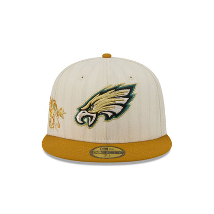 Philadelphia Eagles Chrome Herringbone 59FIFTY Fitted Hat