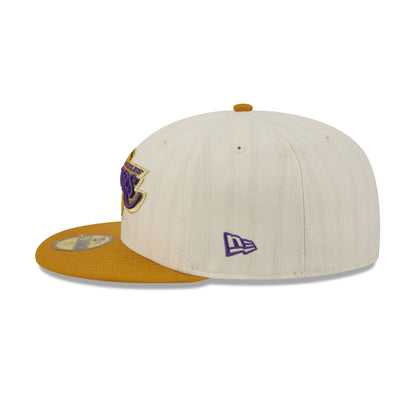 Los Angeles Lakers Chrome Herringbone 59FIFTY Fitted Hat