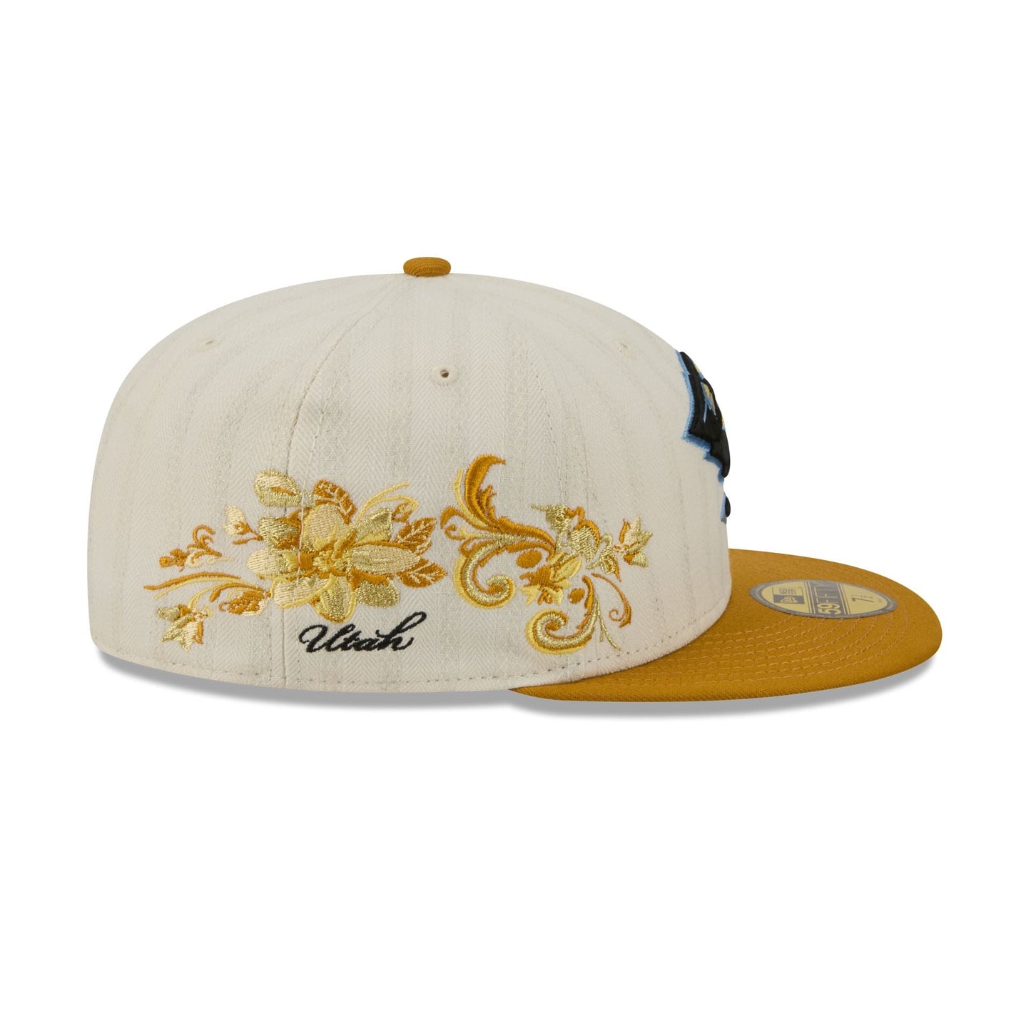 Utah Mammoth Chrome Herringbone 59FIFTY Fitted Hat
