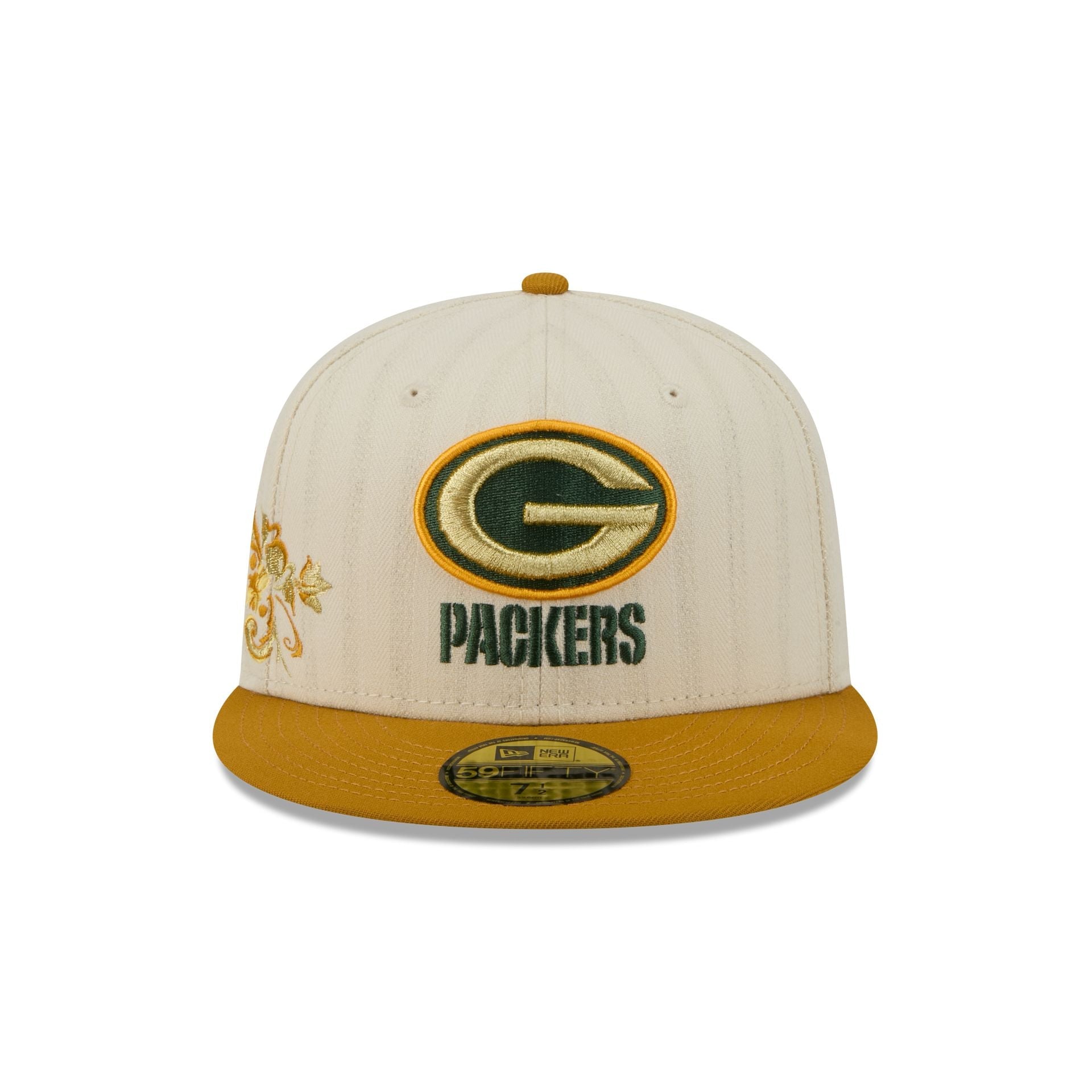 Green Bay Packers Chrome Herringbone 59FIFTY Fitted Hat