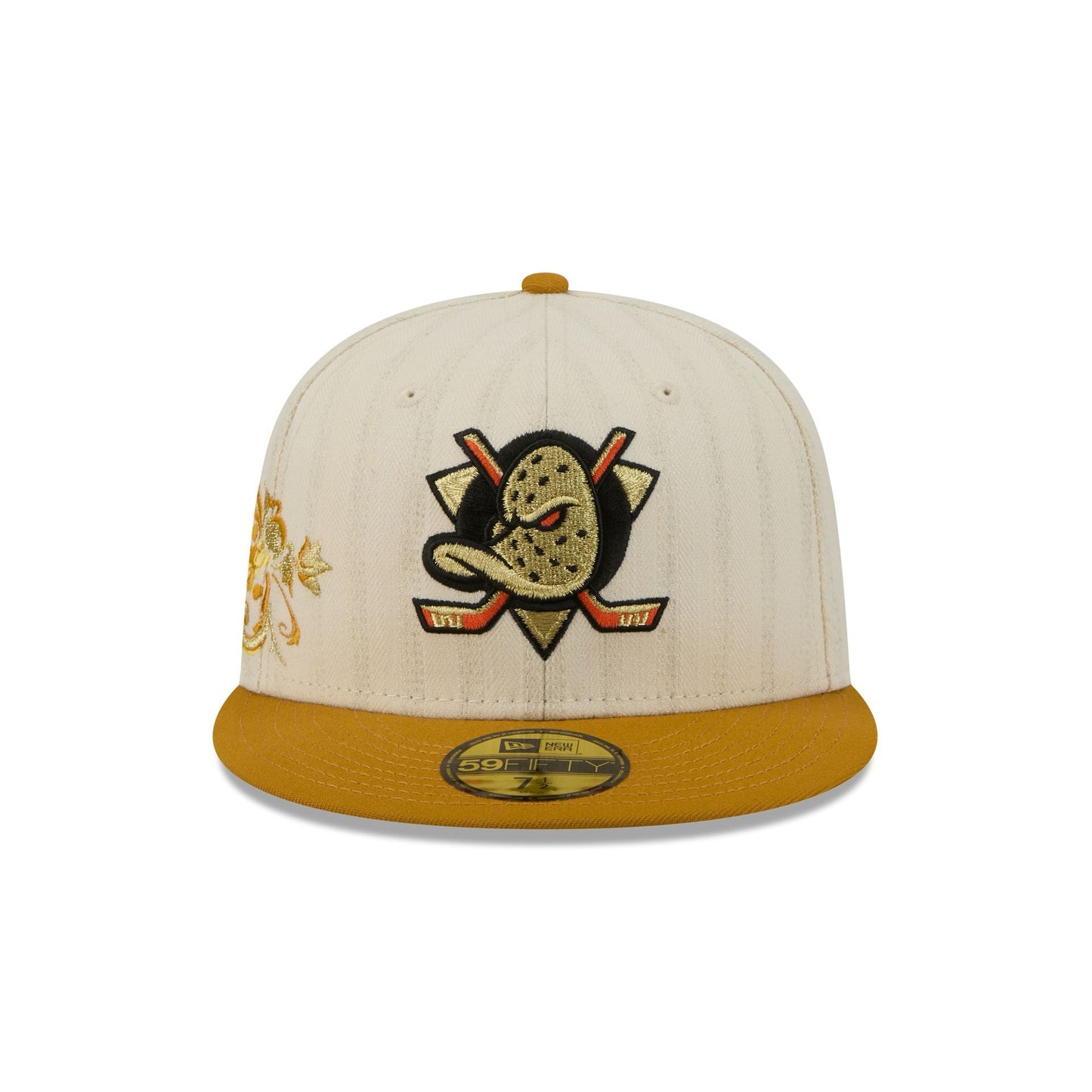 Anaheim Ducks Chrome Herringbone 59FIFTY Fitted Hat