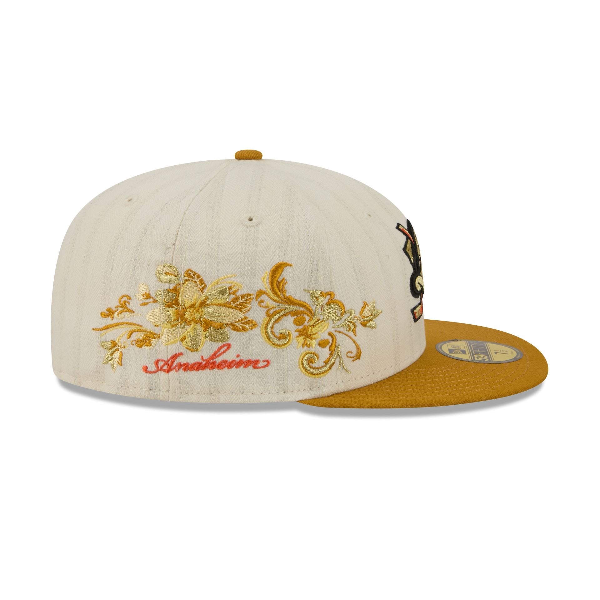 Anaheim Ducks Chrome Herringbone 59FIFTY Fitted Hat