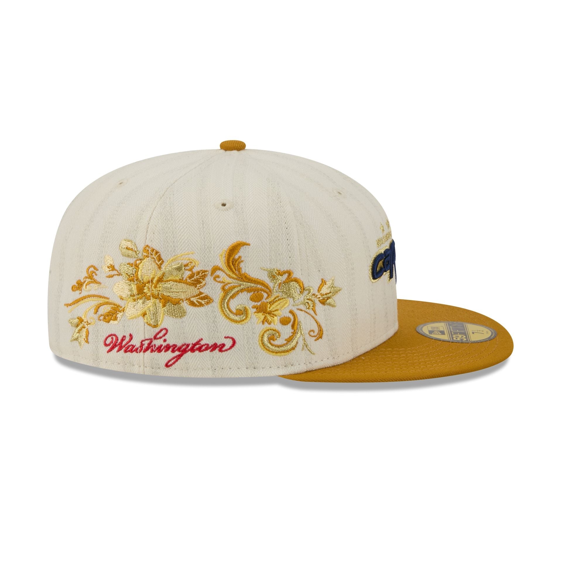 Washington Capitals Chrome Herringbone 59FIFTY Fitted Hat