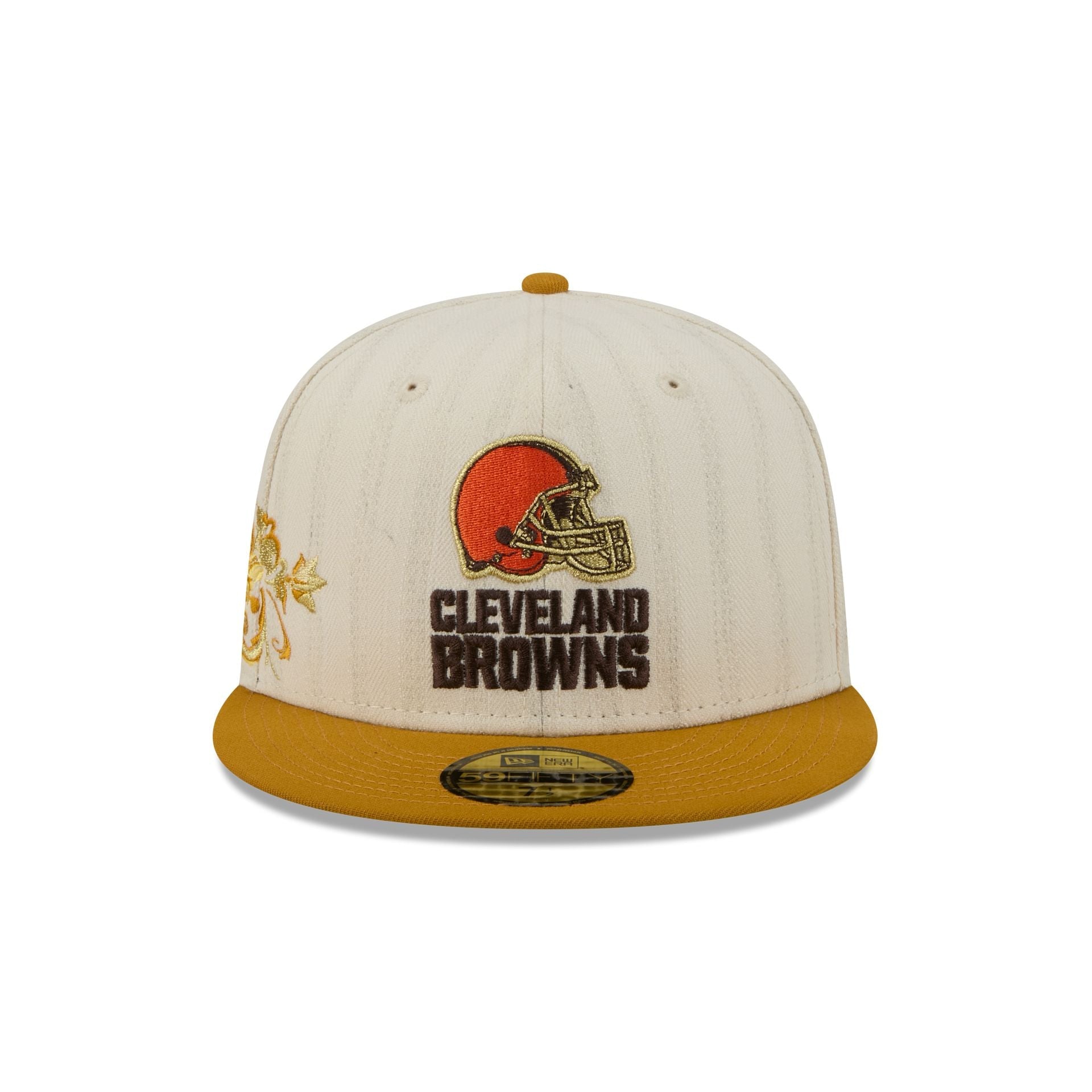 Cleveland Browns Chrome Herringbone 59FIFTY Fitted Hat