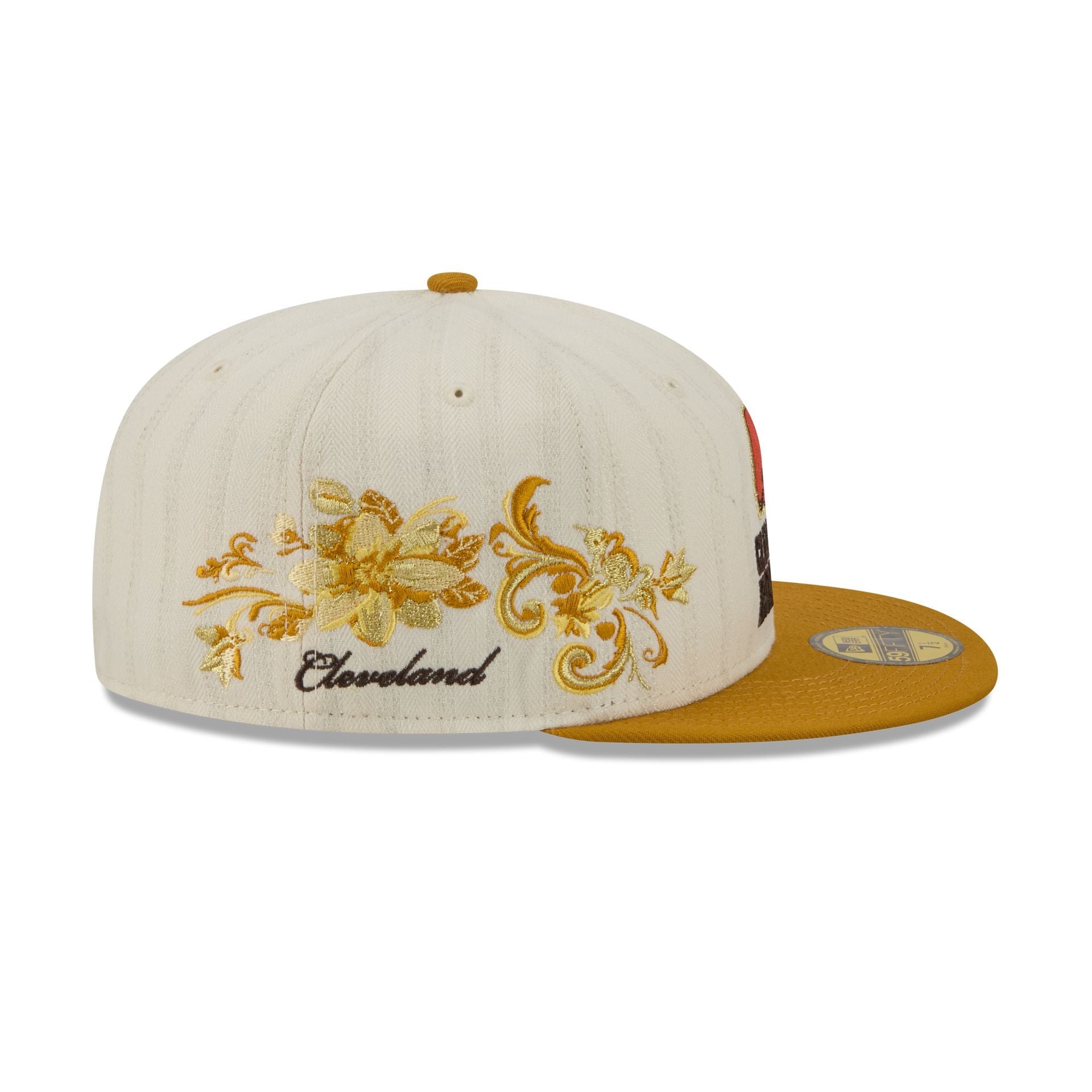 Cleveland Browns Chrome Herringbone 59FIFTY Fitted Hat