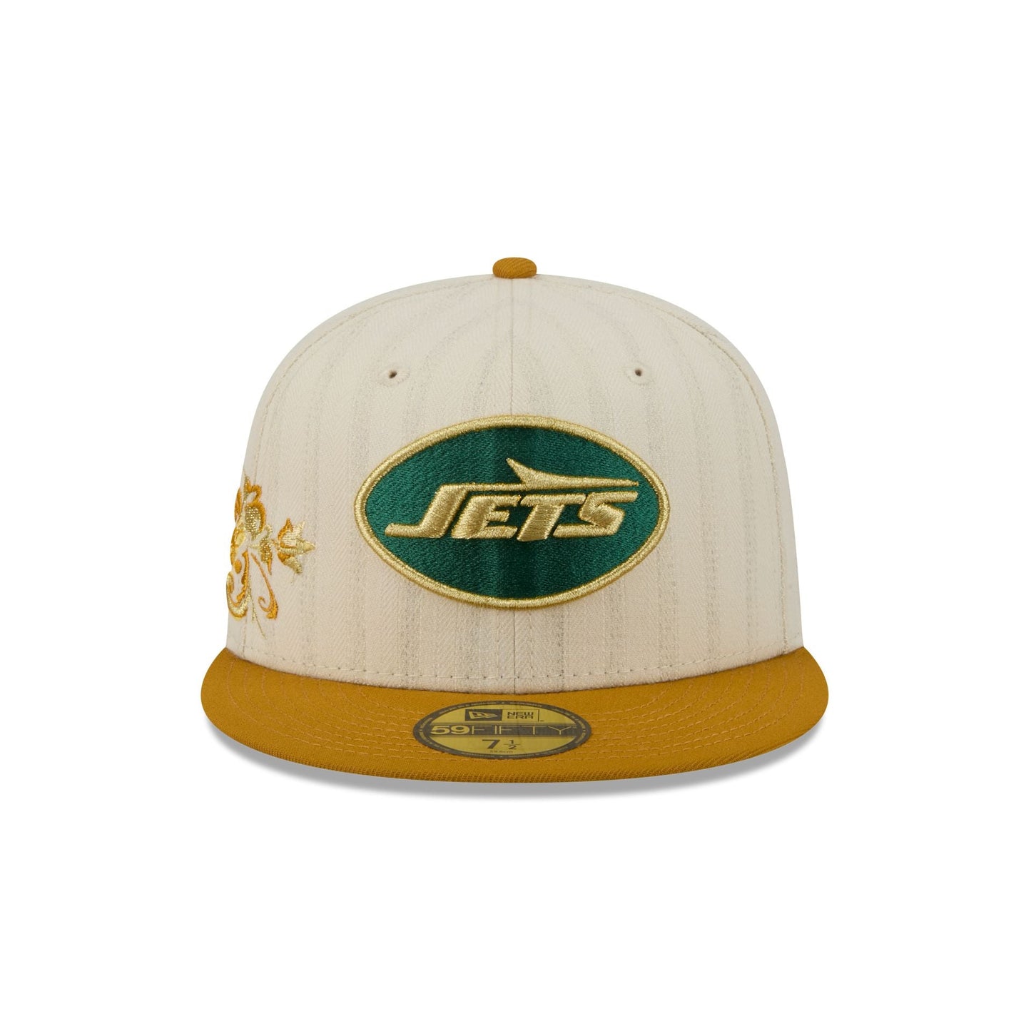 New York Jets Chrome Herringbone 59FIFTY Fitted Hat
