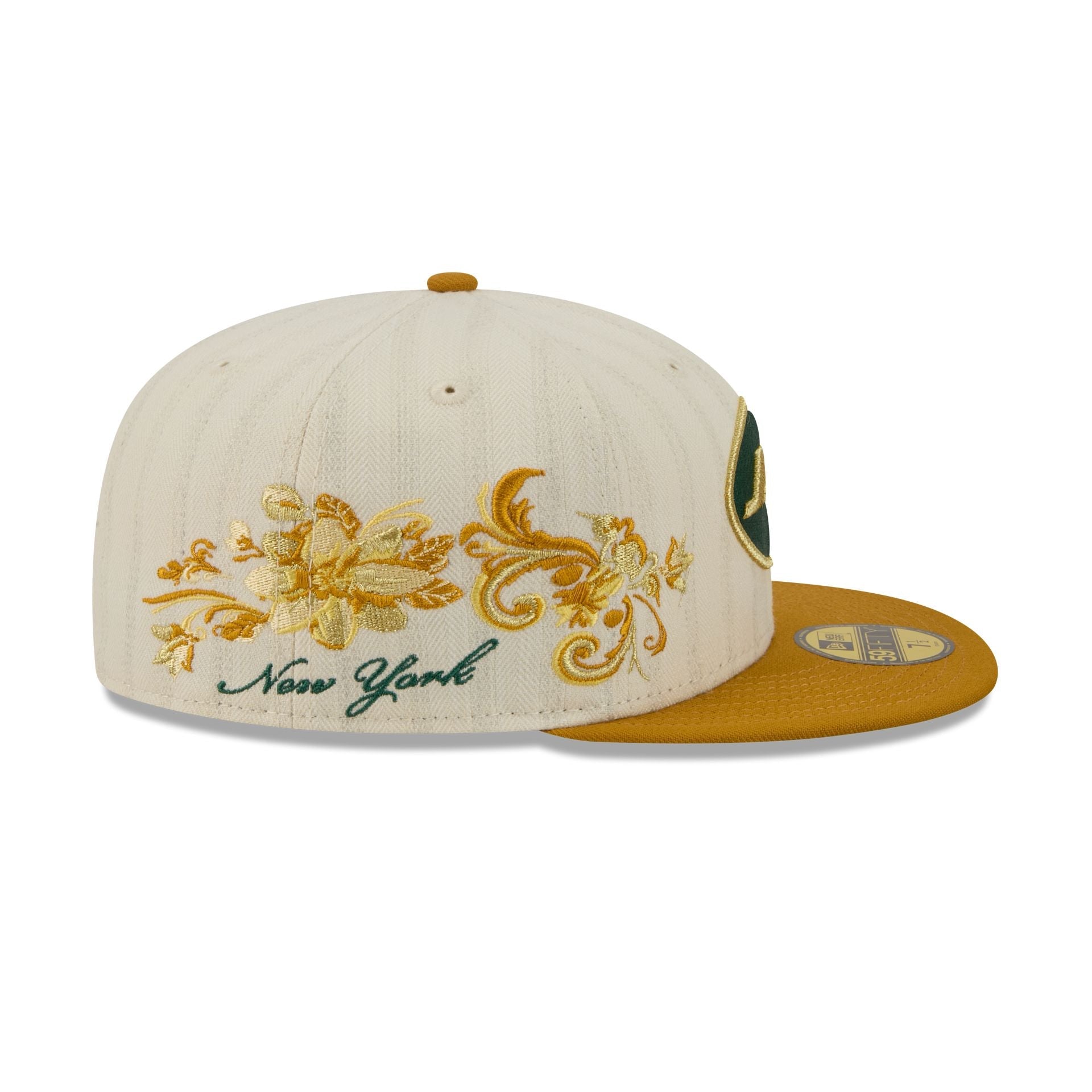 New York Jets Chrome Herringbone 59FIFTY Fitted Hat