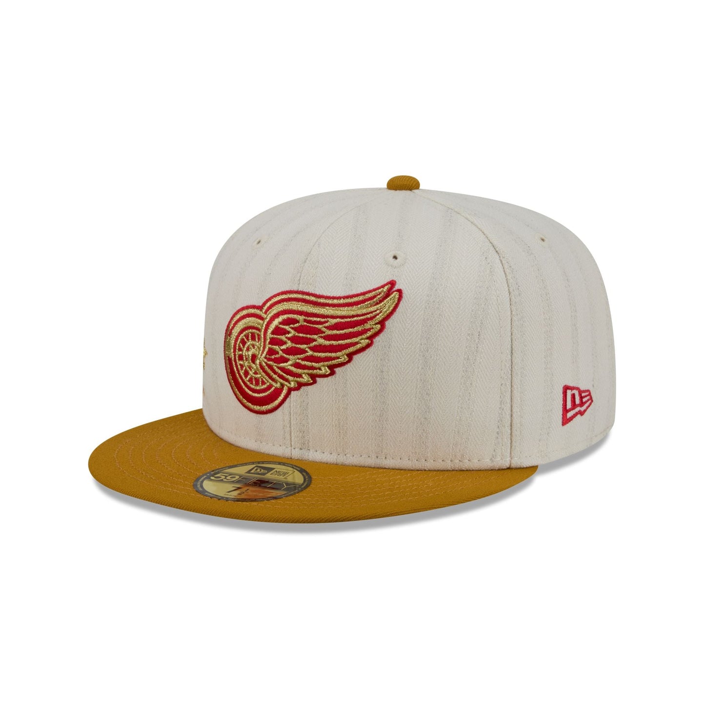 Detroit Red Wings Chrome Herringbone 59FIFTY Fitted Hat