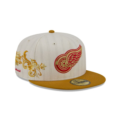 Detroit Red Wings Chrome Herringbone 59FIFTY Fitted Hat