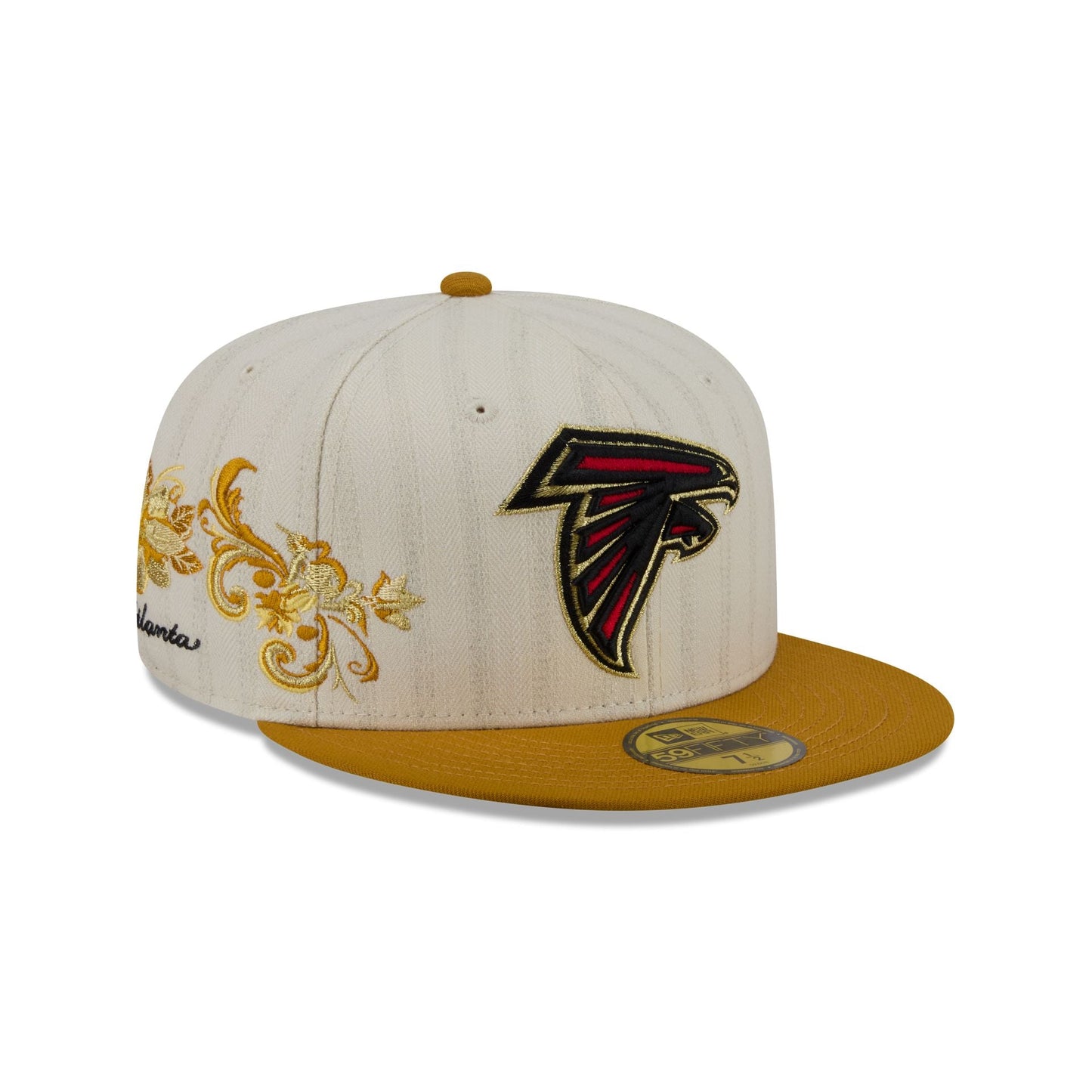Atlanta Falcons Chrome Herringbone 59FIFTY Fitted Hat