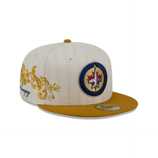 Winnipeg Jets Chrome Herringbone 59FIFTY Fitted Hat