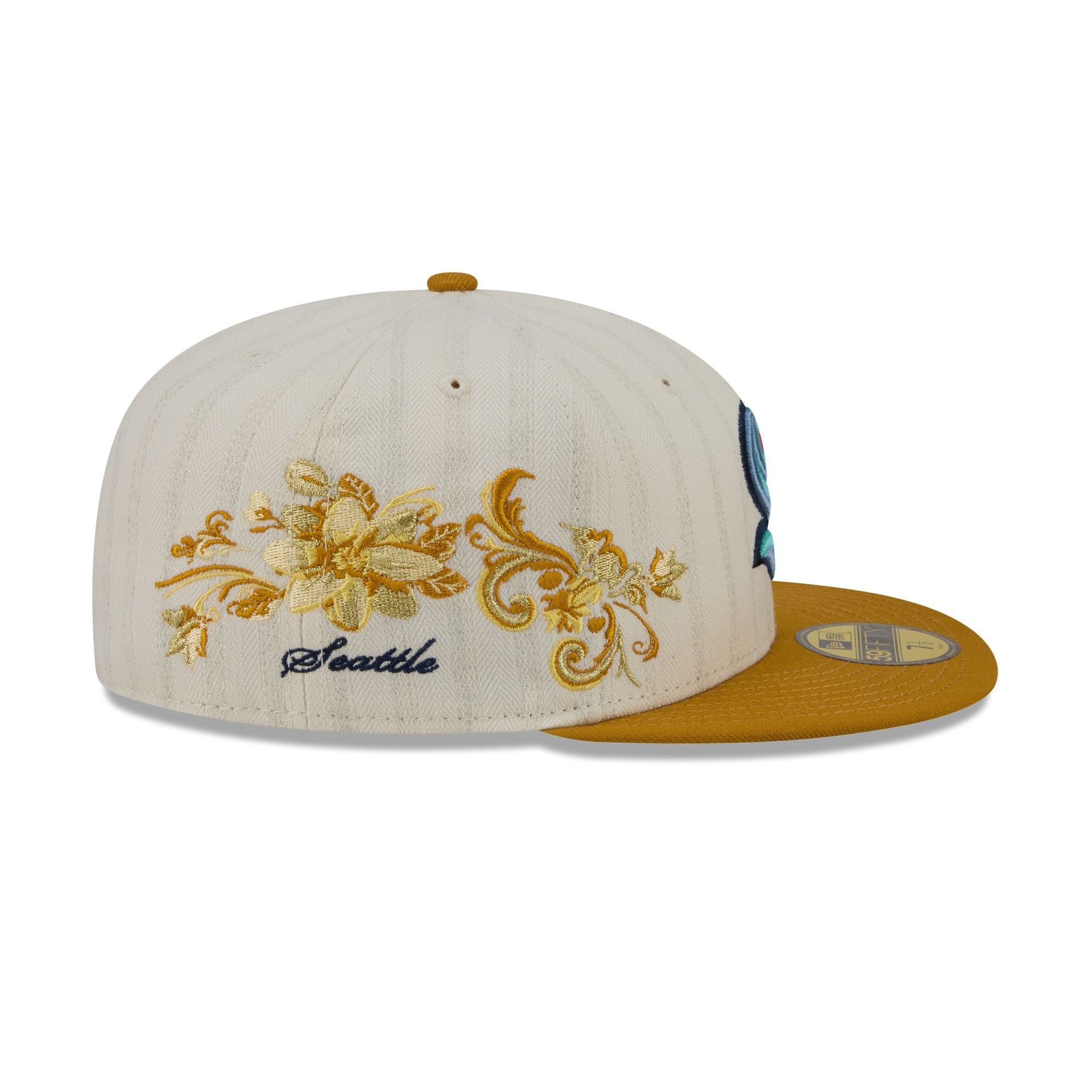 Seattle Kraken Chrome Herringbone 59FIFTY Fitted Hat