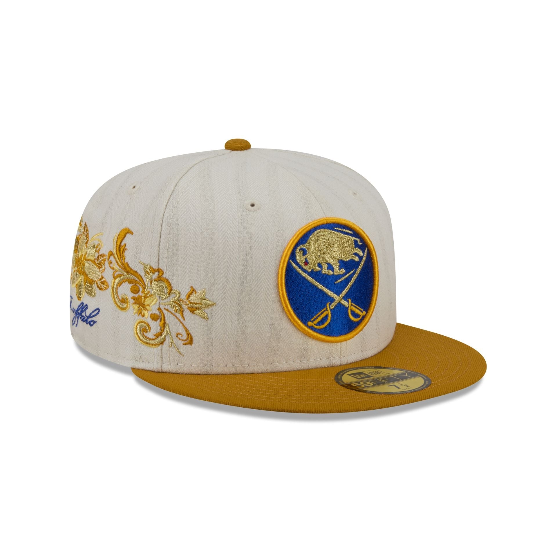 Buffalo Sabres Chrome Herringbone 59FIFTY Fitted Hat