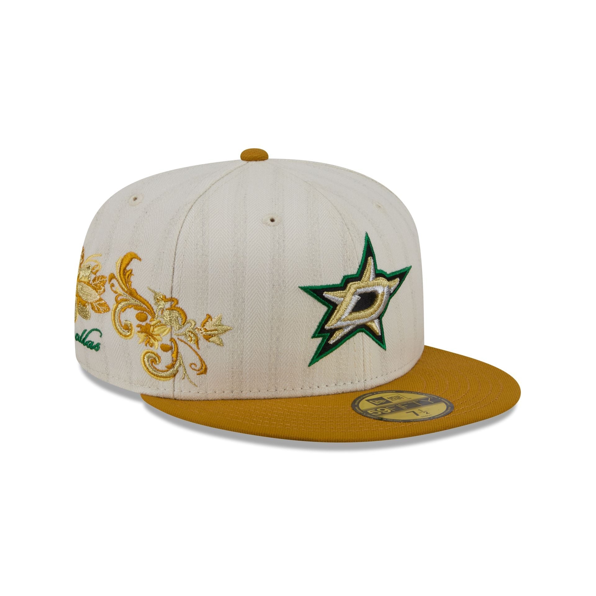 Dallas Stars Chrome Herringbone 59FIFTY Fitted Hat