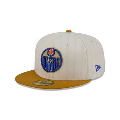 Edmonton Oilers Chrome Herringbone 59FIFTY Fitted Hat