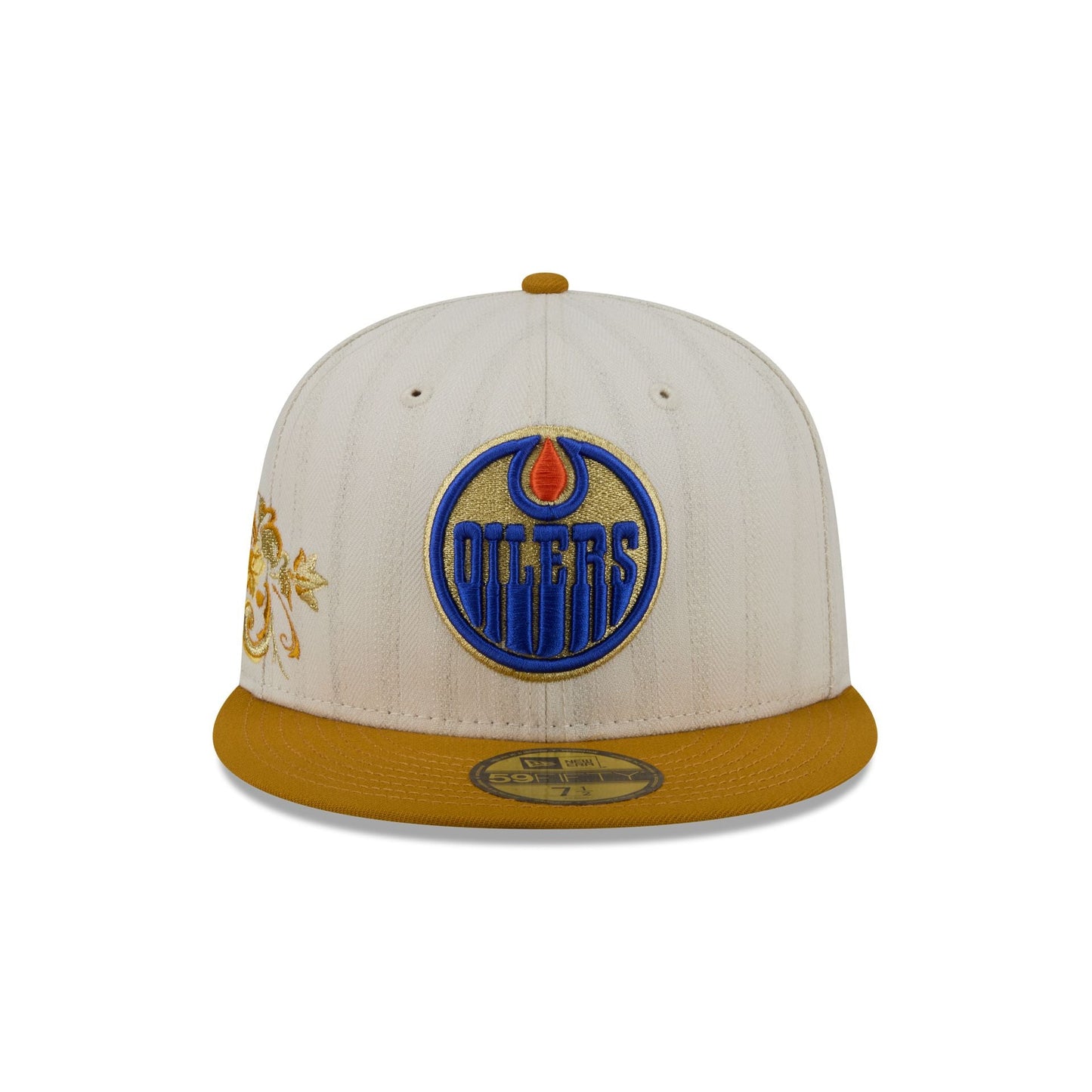 Edmonton Oilers Chrome Herringbone 59FIFTY Fitted Hat