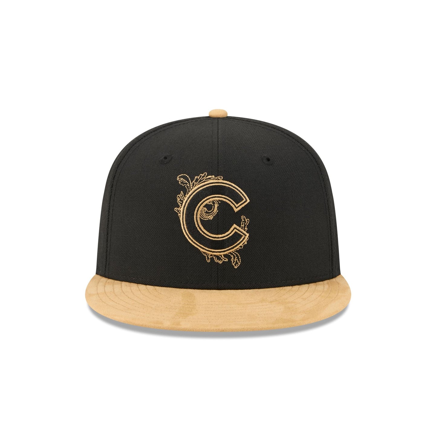 Chicago Cubs Black Wool 59FIFTY Fitted Hat