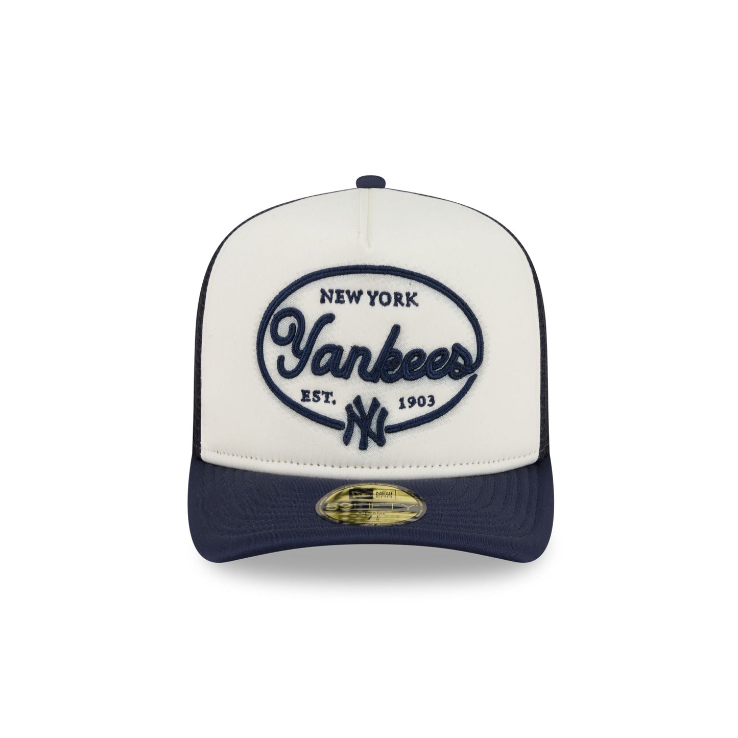 New York Yankees Chrome 59FIFTY Fitted Trucker Hat