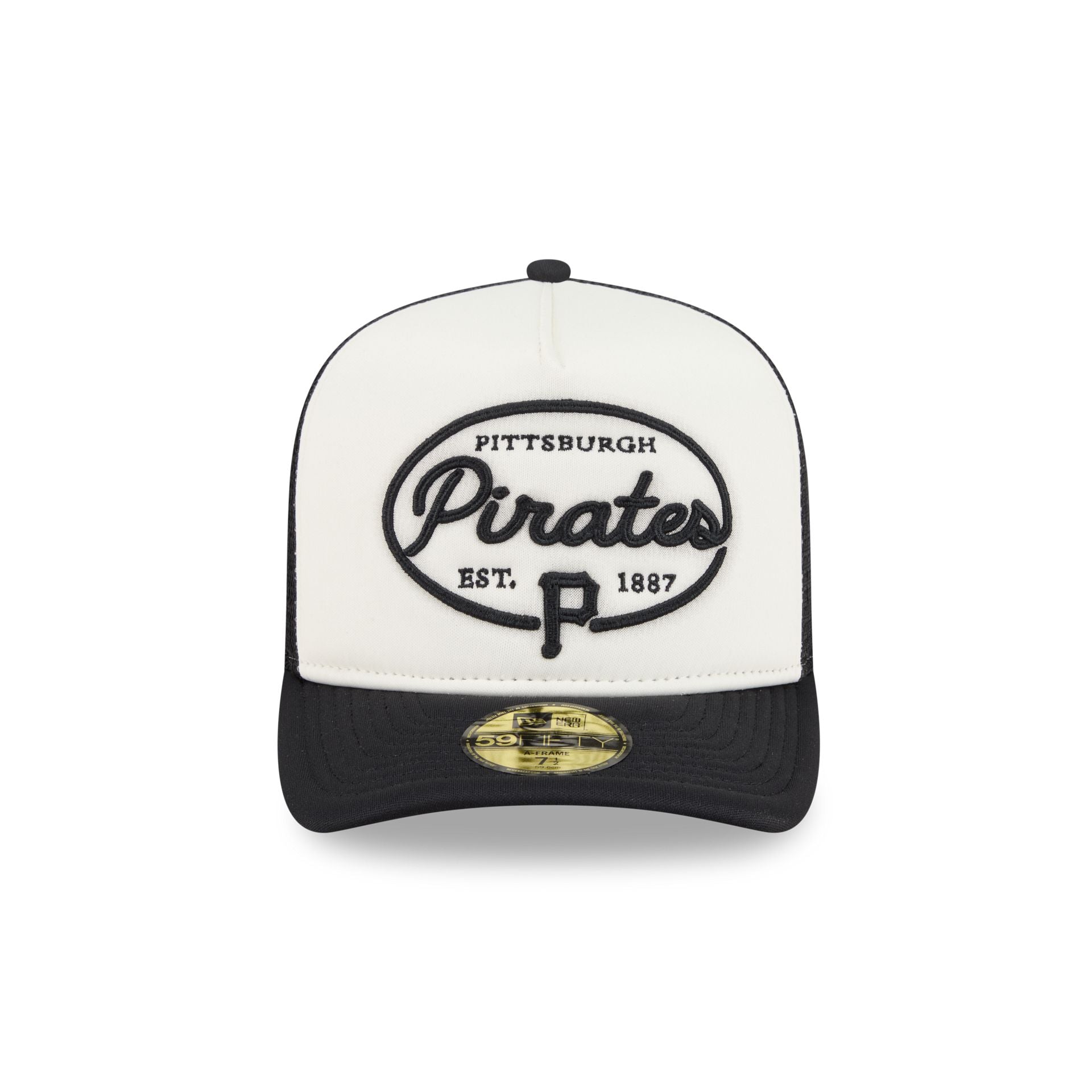 Pittsburgh Pirates Chrome 59FIFTY Fitted Trucker Hat