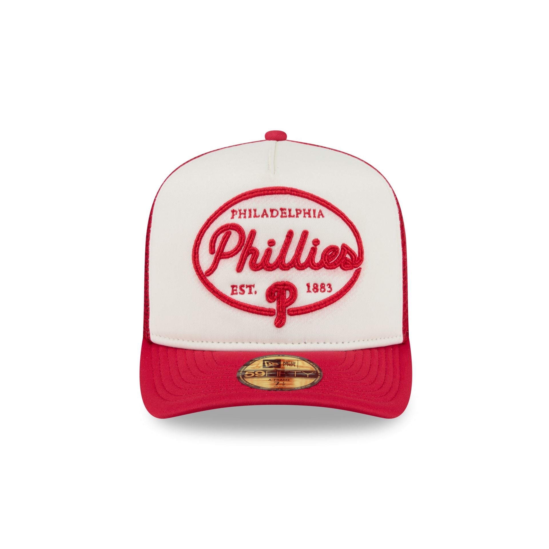 Philadelphia Phillies Chrome 59FIFTY Fitted Trucker Hat